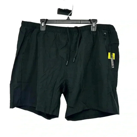 SWET TAILOR ACTIVE SHORTS BLACK ONYX RUNNING SWEAT WICK MEN SIZE 2XL STRETCH - Picture 2 of 13